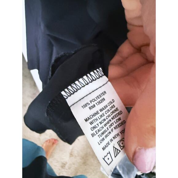 Hatch Single Pleat Black A-Line Midi Dress Small Quiet Luxury Maternity Event - Picture 8 of 8